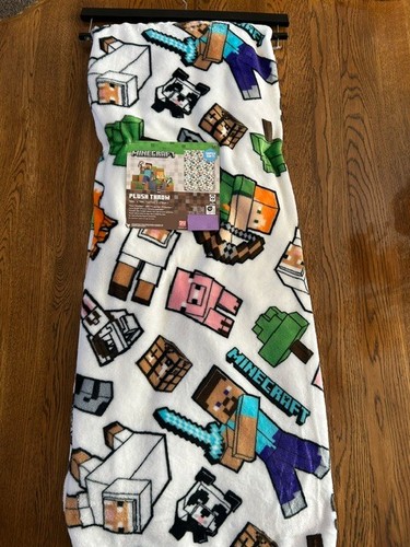 Minecraft plush throw - minecraft,